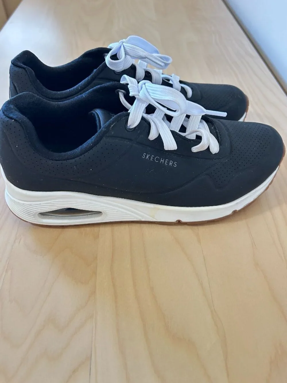 Skechers Women's Uno Stand On Air Sneakers Black Size 9 - Picture 7 of 9